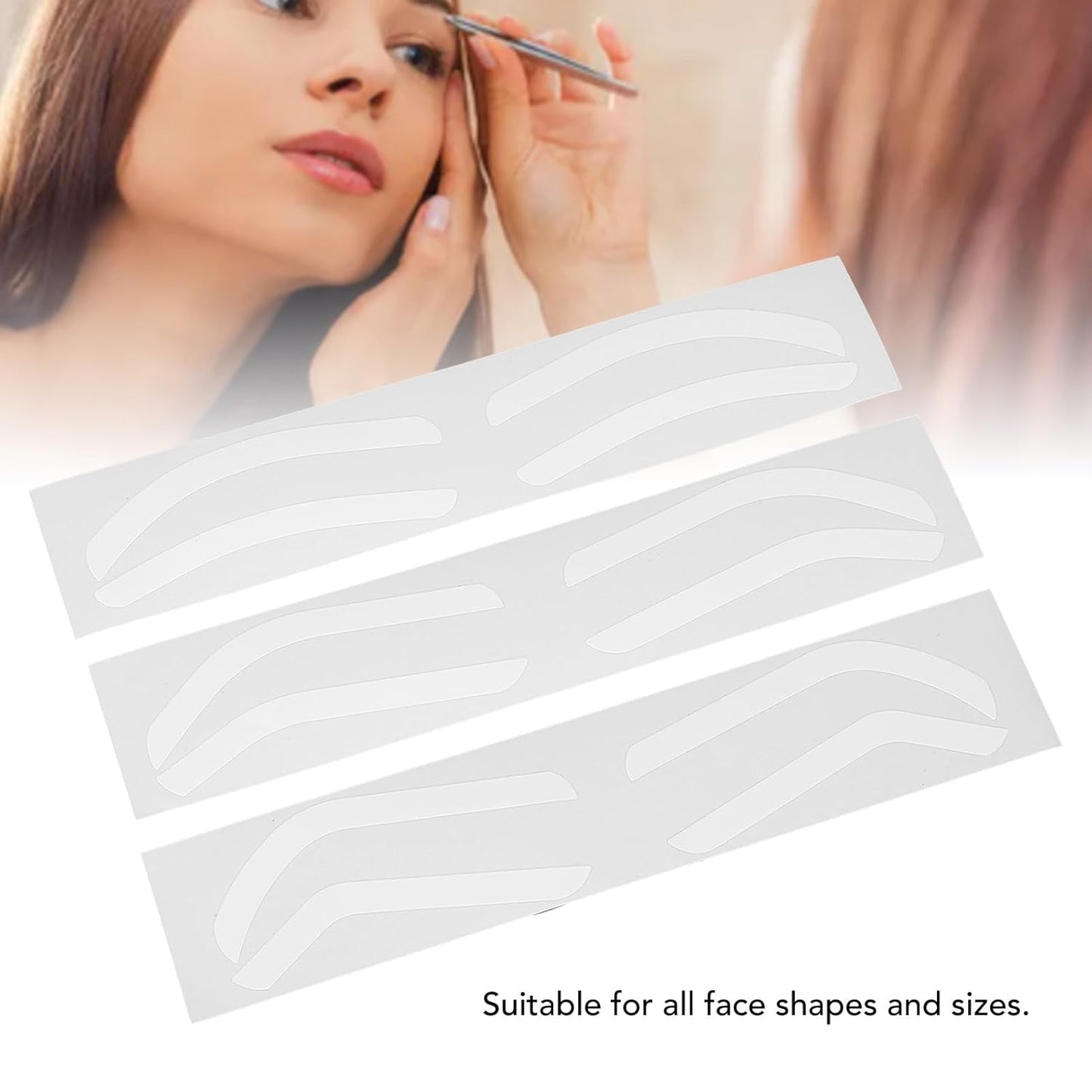 150 Sheets Eyebrow Airbrush Sticker Stencil Eyebrow Stencil Mascara Stencil Stickers Disposable Eyebrow Shaping Template Eyebrow Tint Sticker for All Face Shapes and Sizes