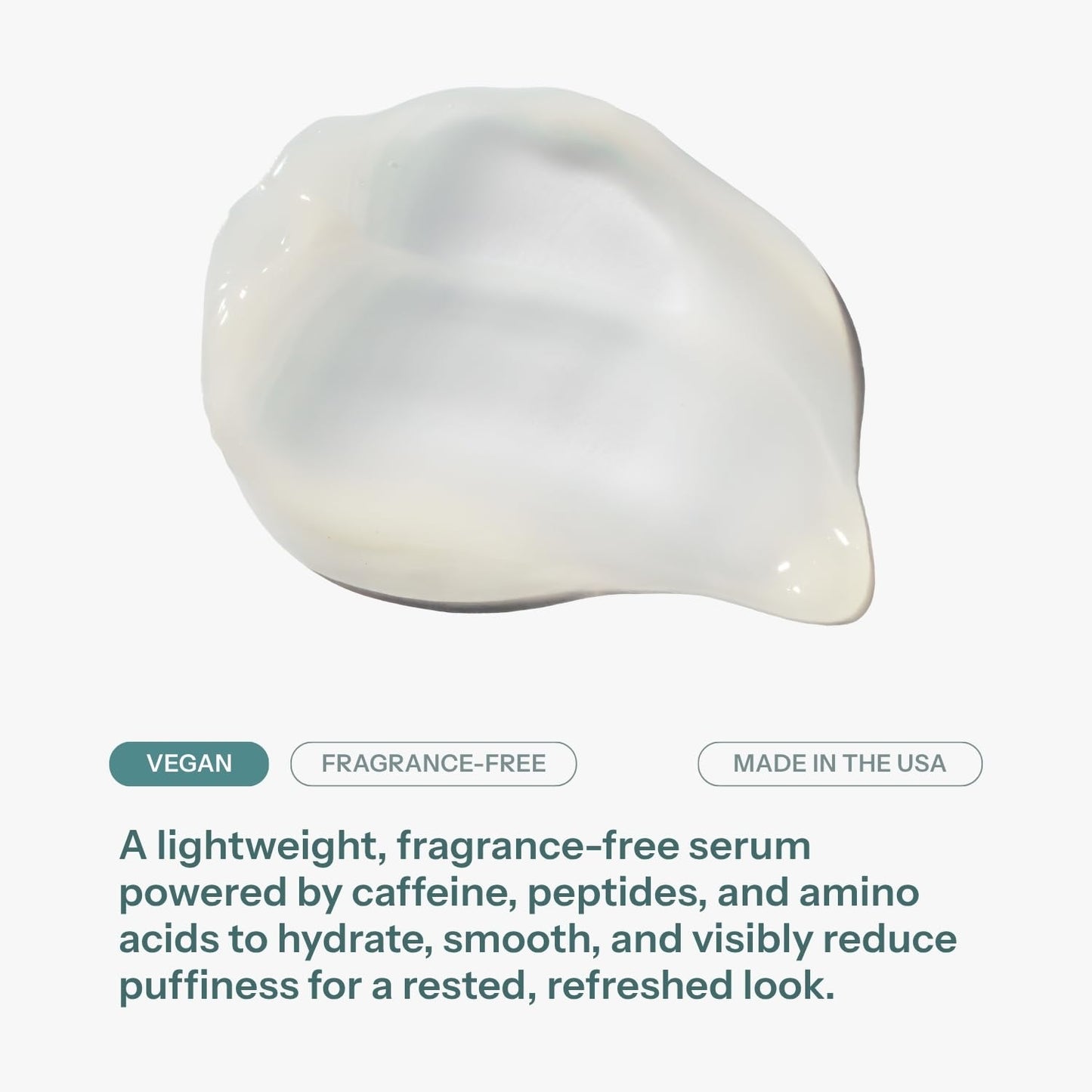 Chaddy Silky Eye Serum | Hydrating Under-Eye Cream for Dark Circles, Fine Lines, Wrinkles, Puffiness, and Bags – Fragrance-Free Formula with Caffeine, Niacinamide, Peptides, and Antioxidants – 15ml