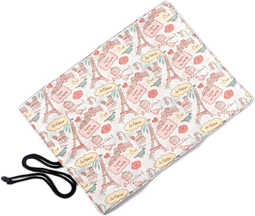 Funny live Paint Brush Holder Art Supplies, Artist Brush Holder & Art Supply Storage Organizer Roll-Up Case Bag, Protect Acrylic Oil Watercolor Paintbrushes (Paris Tower-20 Slot Pockets)