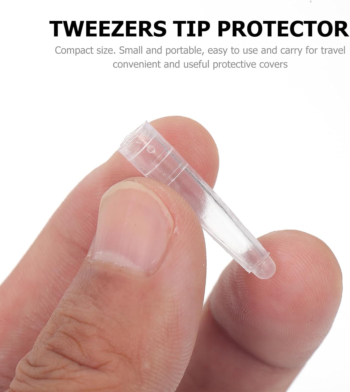 iplusmile 200pcs Tweezers Cover Sleeve Non-Slip Silicone Tip Covers Non-Shown Non-Skid Slip Tips Protector Forceps
