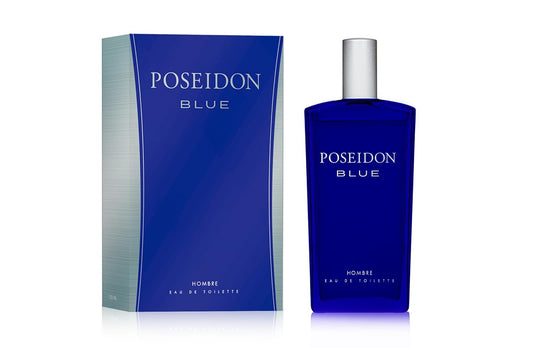 Instituto Español Poseidon Blue Eau de Toilette for Men, Fresh and Invigorating Fragrance, 150 ml / 5.1 fl oz Spray Bottle, Made in Spain.