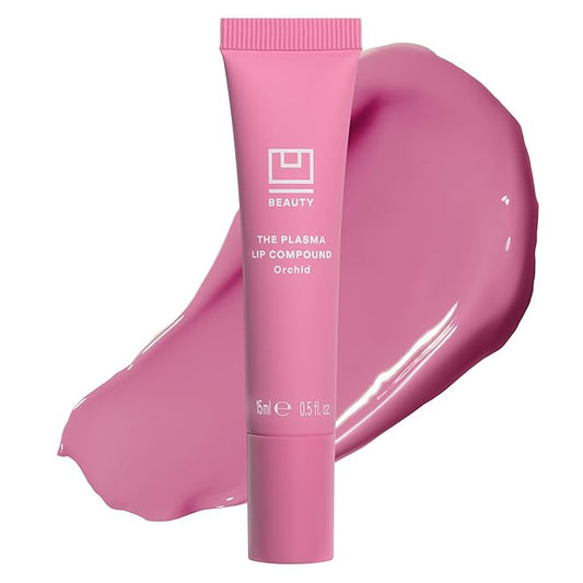 U Beauty The PLASMA Tinted Lip Compound Anti-Wrinkle & Anti-Aging Treatment - Shimmery Plumping Lip Gloss with Hyaluronic Acid, Shea Butter, Salicylic Acid & Peptides to Deeply Hydrate,Orchid- 15 mL