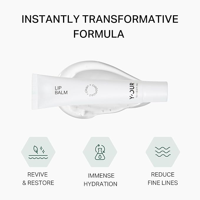 Y’OUR Intensive Lip Balm | Light-Weight & Comforting | with Natural Shea Butter & Rosehip Oil | Extreme Moisturizer for Dry Lips | Paraben-Free & Silicon-Free Lip Care Products | 15ml (0.5 oz.)