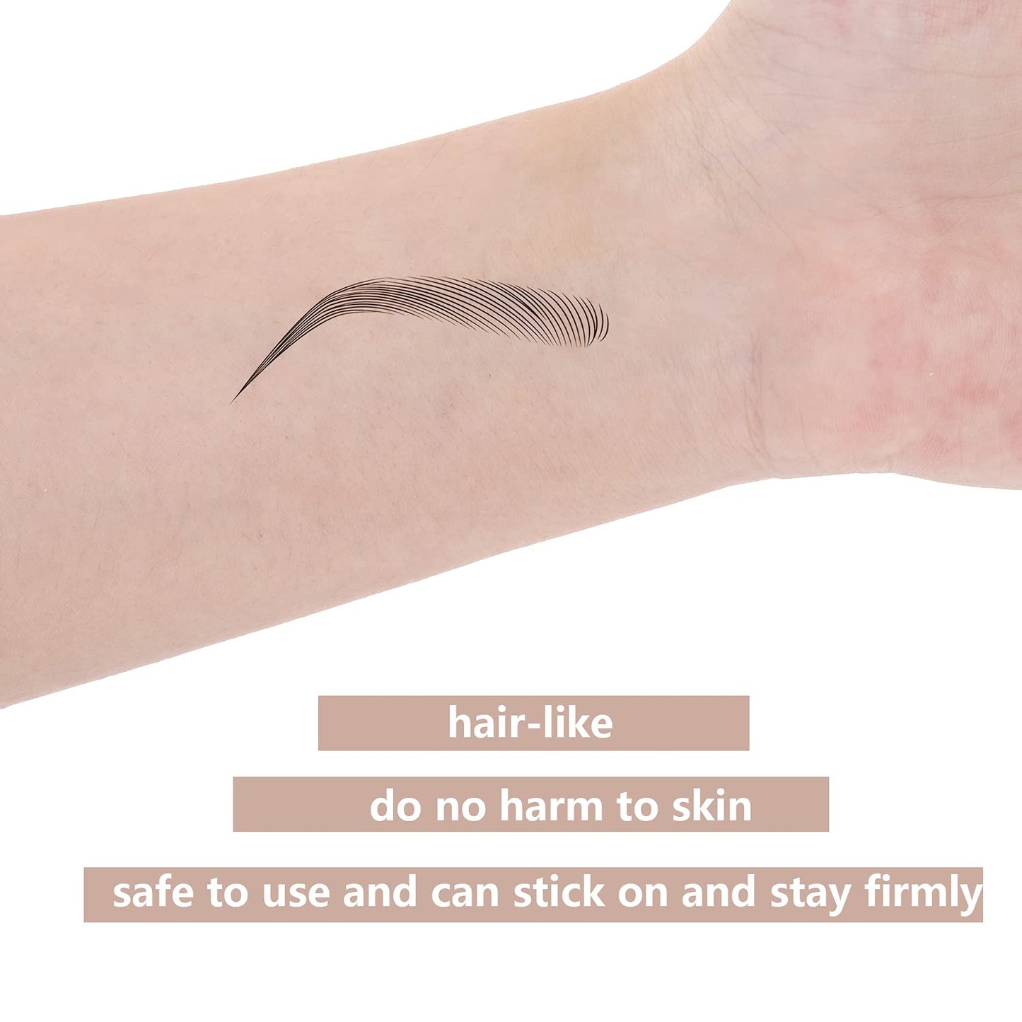 Maitys 12 Sheets 108 Pairs 4D Hair Like Waterproof Eyebrow Tattoos Stickers Temporary Transfer Brows Decal Peel off Fake Eyebrow Sticker Instant Authentic Brow Decal for Women(Lovely Style)