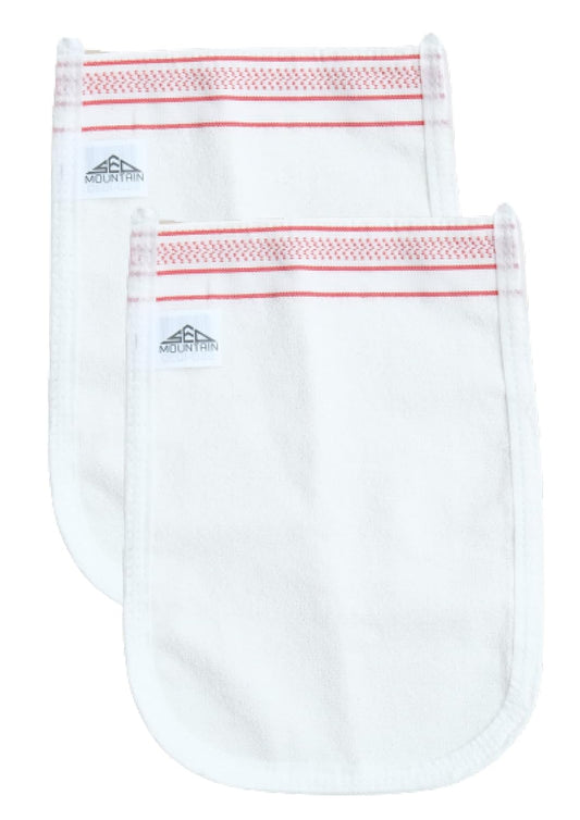 Exfoliating Glove - Body Scrub - Turkish Hammam Kese Mitt - Dead & Dry Skin Cleanser - Tan Remover Mitts - To Have a Soft Skin Care - For Women & Men (2 Units)