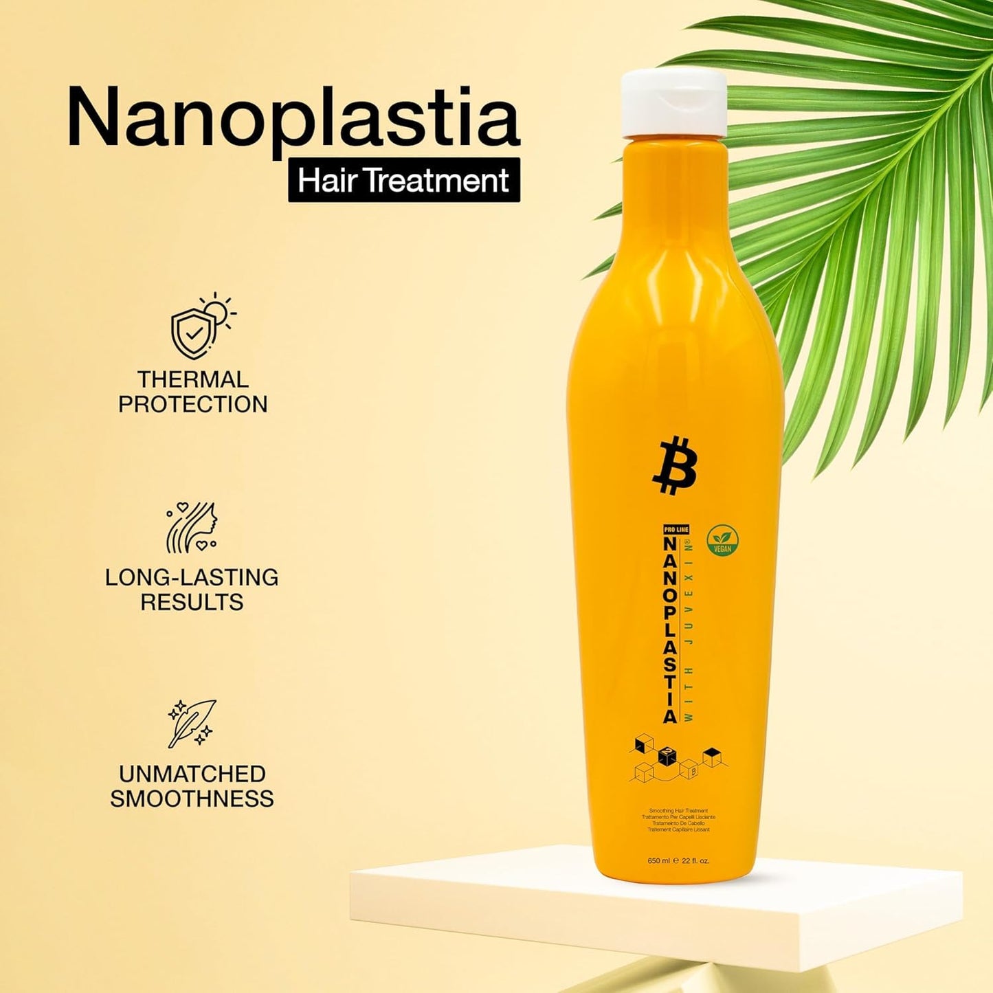 GK HAIR Vegan Nanoplastia Smoothing Hair Treatment – Keratin Brazilian Blowout Deep Conditioning Hair Mask – Anti Frizz Hair Products Hair Mask for Damaged Hair Products for Shiny, Healthy Hair