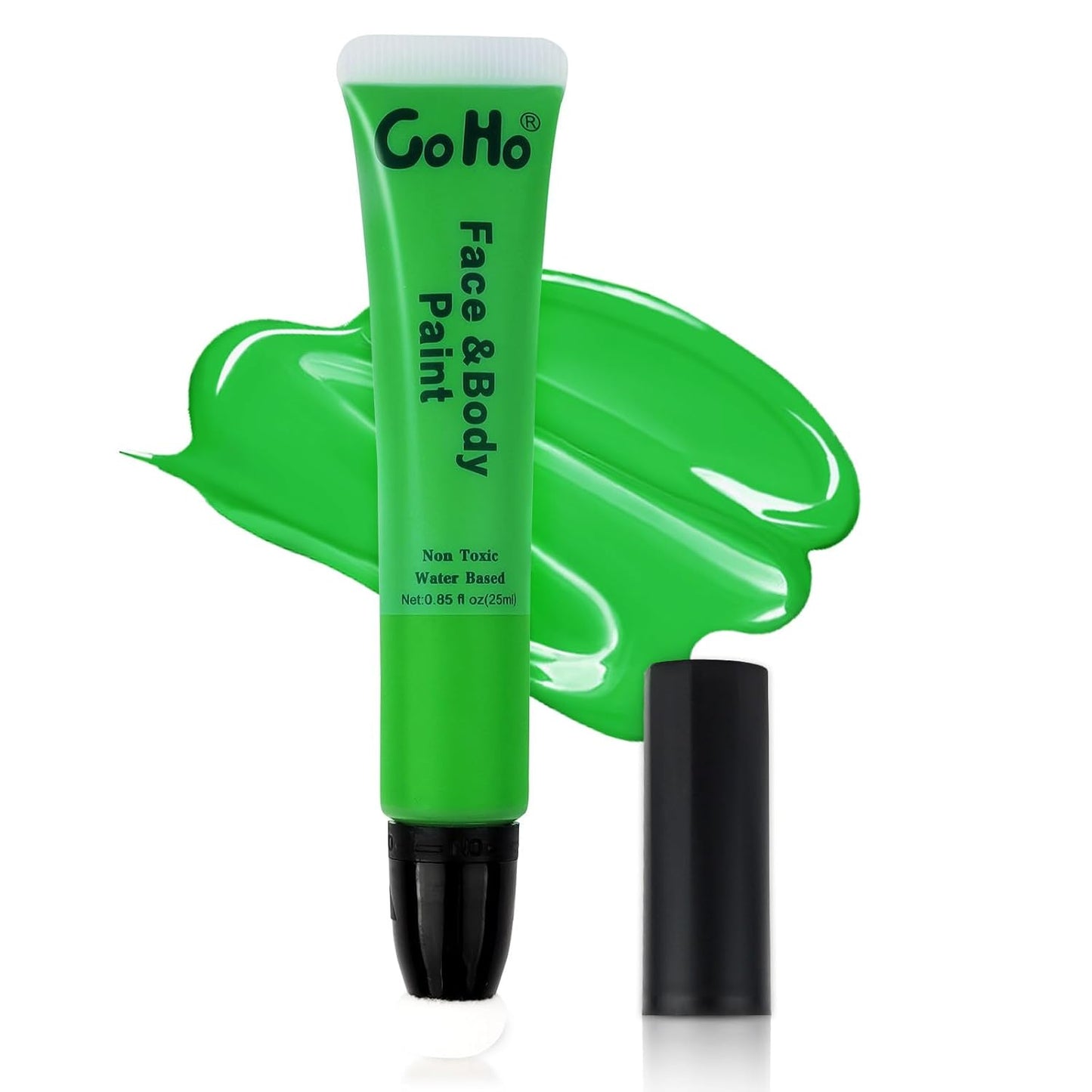 Go Ho Amazon Green Face Paint Stick,Water Based Cream Body Paint Washable,Highly Pigmented,Smooth and Safe for Skin,Halloween Costumes Cosplay SFX Hulk Witch Green Makeup