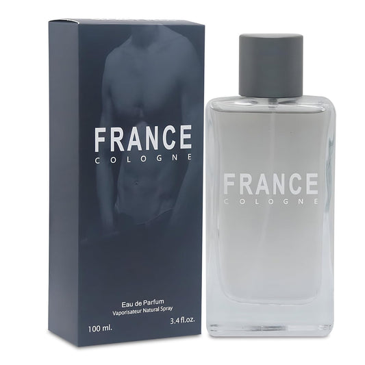 France Men's Cologne Long Lasting Romatic Scent with a Modern Twist Perfume for Men, 3.4Fl Oz Eau de Toilette for Refined Occasions