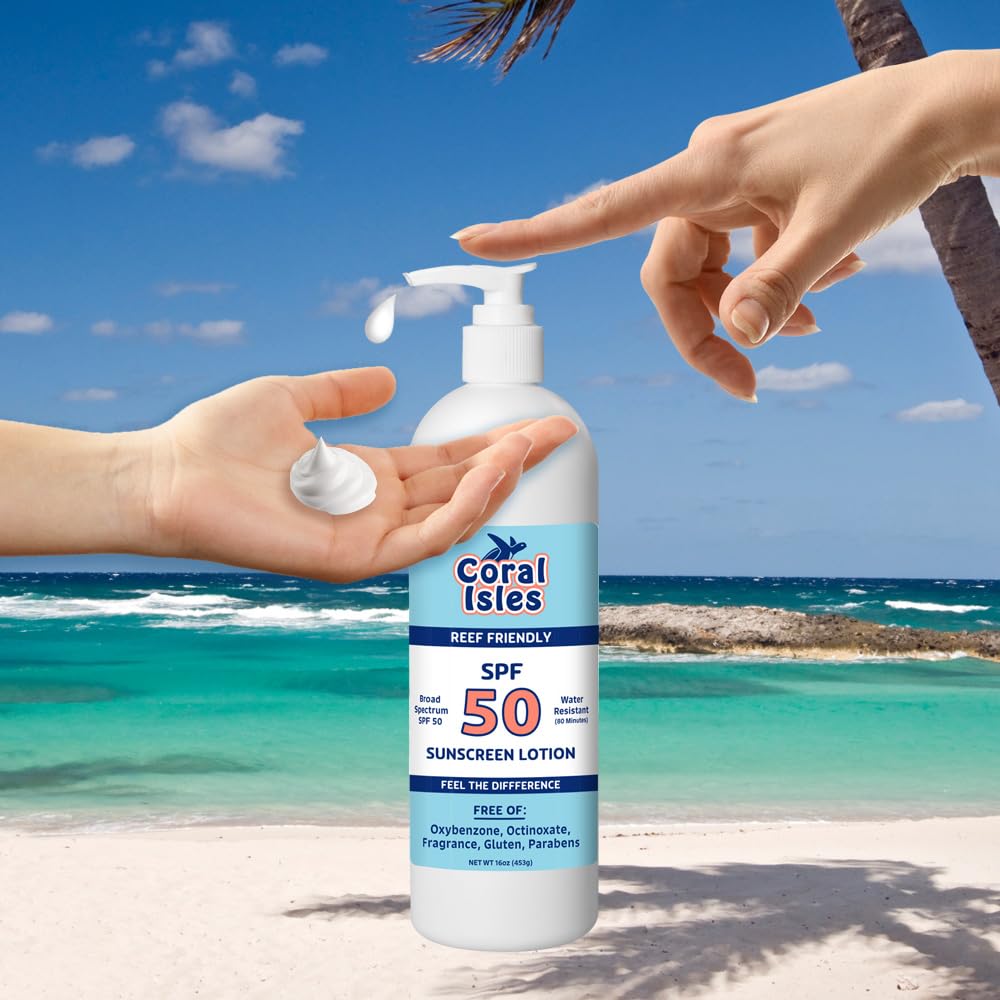 Rocky Mountain Sunscreen SPF 50 16 oz | Broad Spectrum UVA/UVB Protection | Hawaii 104 Act Compliant (Oxybenzone & Octinoxate Free) | Water Resistant 80 Min. | Fragrance Free With Pump (16 Fl Oz)