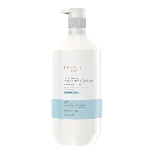 Theorie Pure Collection Hypoallergenic Conditioner -Plant-Based & Vegan - for Soothes Itchy & Allergy Prone Skin - Fragrance-free - Sensitive Scalp, Pump Bottle -800mL - 1 Pack