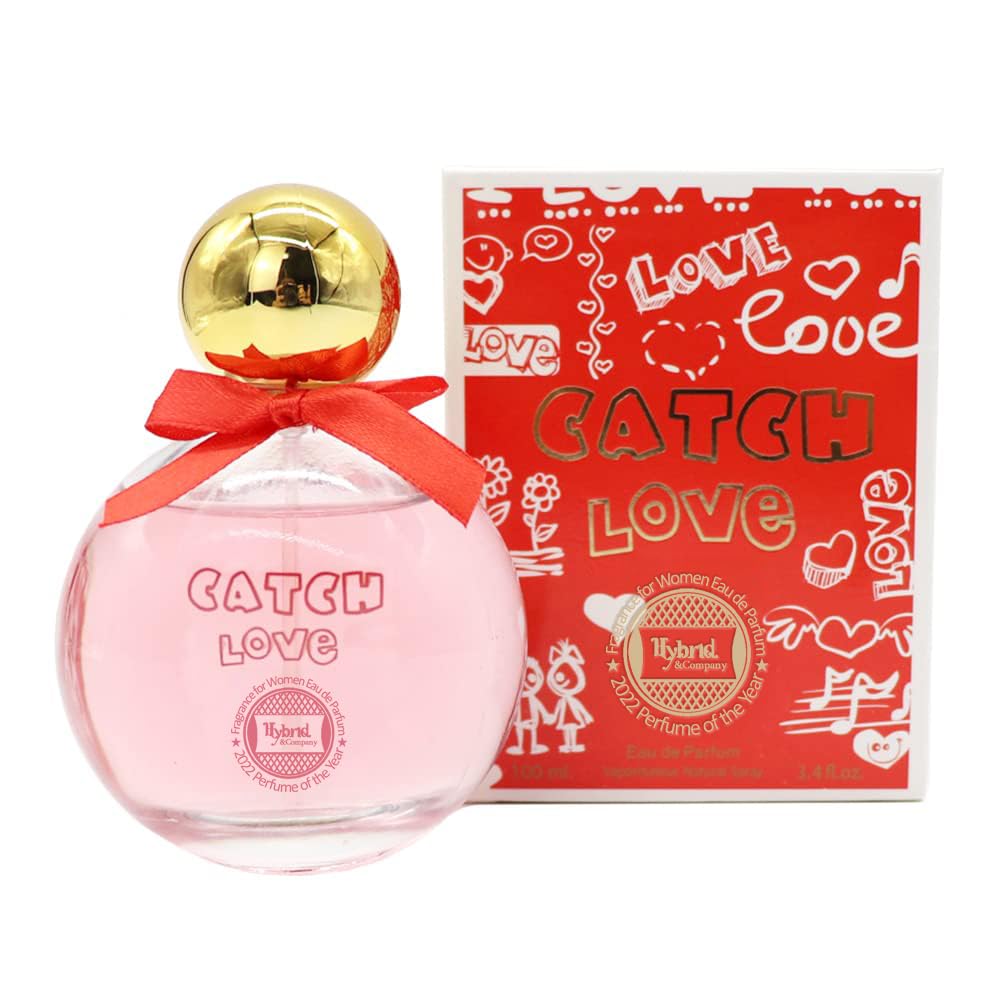 Hybrid & Company Catch Love Women Romantic and Sensual Perfume Eau de Parfum 3.4 Fl oz