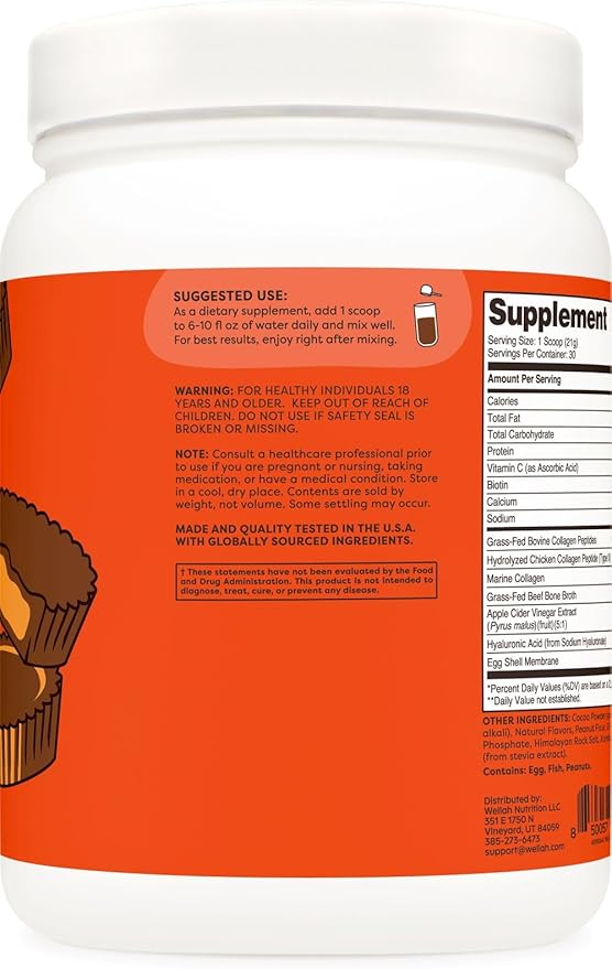 The Afterglow Multi Collagen Protein + Beauty (Peanut Butter Chocolate Flavored) 30 Servings