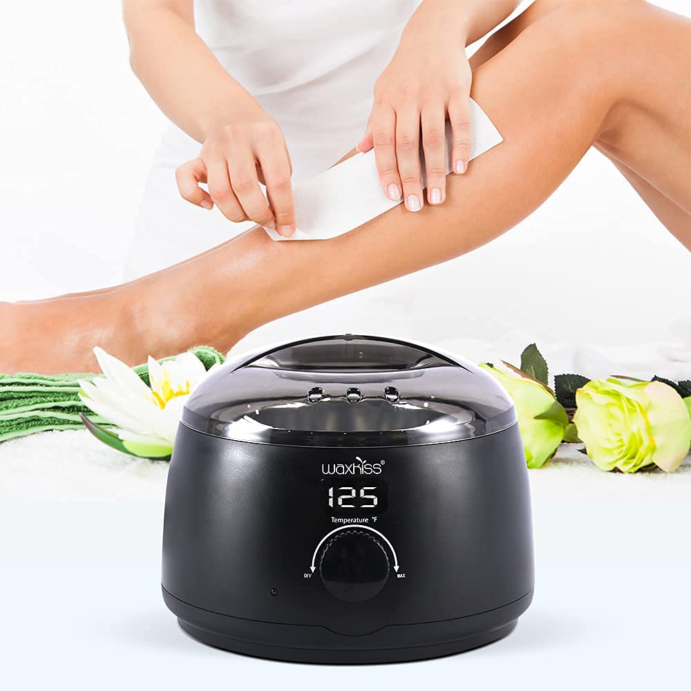 waxkiss Digital Hair Removal Warmer with See-Through Lid and 14oz Pot