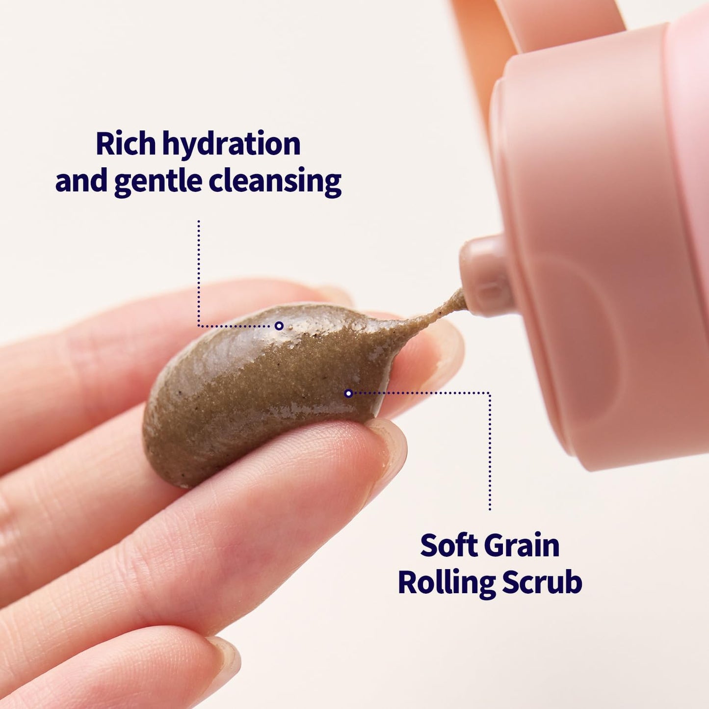 Rice Face Wash Gentle Hydrating Cleanser for Sensitive Skin, Creamy Foam, Moisture-Balance, No Tightness, Daily Facial Cleanser