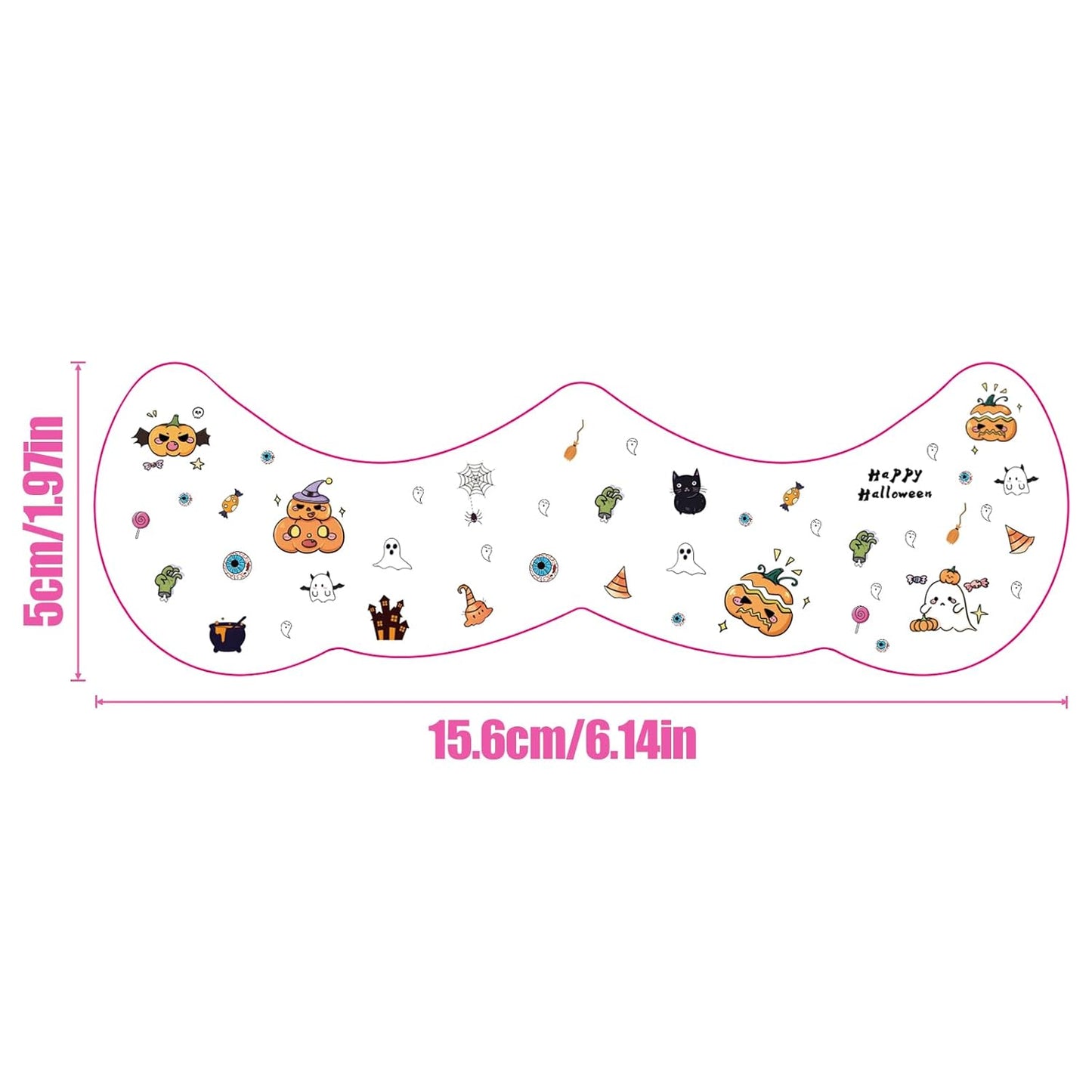 8Pcs Halloween Cut Pumpkin Freckles Face Tattoo, Temporary Makeup Stickers, Temporary Freckle Sticker, Face Tattoos for Women, Halloween, Parties, Freckles Tattoo Art