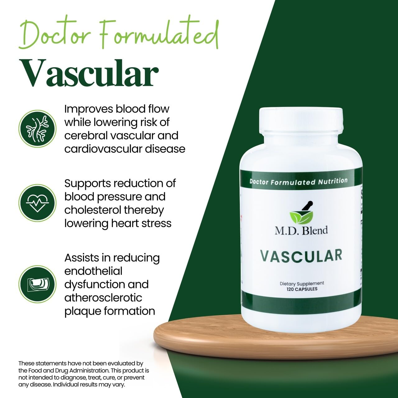 Face Cleanser + M.D. Vascular Supplement – Organic Foaming Wash with Coconut & Honey Aloe + Garlic, Ginger, L-Arginine Formula – Clean Beauty & Wellness Bundle