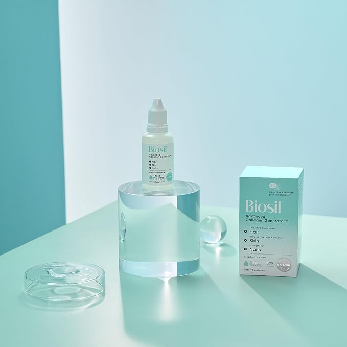 Biosil Collagen Generator - 0.5 fl oz Drops - With Patented ch-OSA Complex - Generates & Protects Your Own Collagen - GMO Free - 30-Day Supply