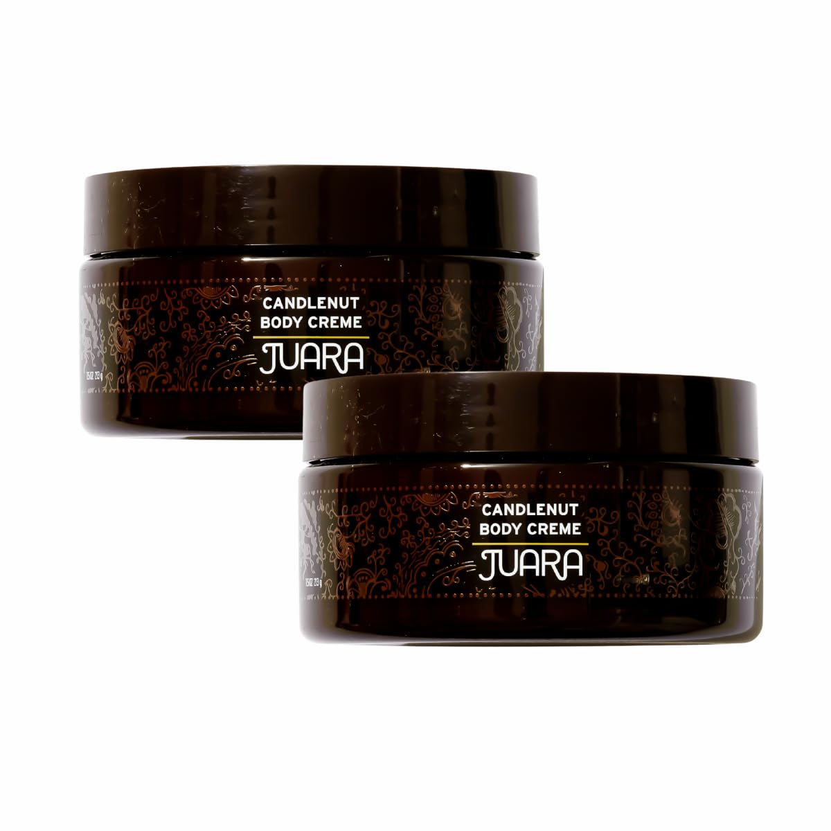 Juara - Candlenut Body Creme | Moisturizing Lotion | Dry Skin Hydration | Skin, Hands & Feet Cream | Soothing Skincare Balm | Cruelty Free, Paraben & Sulfate Free, Vegetarian | 7.5 oz (2-Pack)