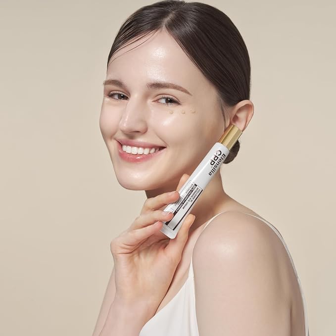 80% Collagen With Gold Peptides Eye Cream - Snail Secretion Filtrate + Matrixyl 3000 + Haloxyl For Wrinkles, Dark Circles, Moisturizer - Korean Skin Care, 0.7 fl.oz