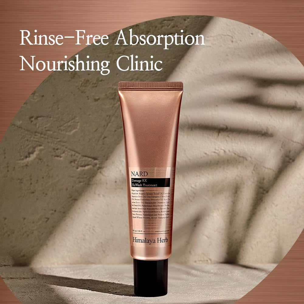 NARD RX Leave in Hair Conditioner for damaged hair/No Wash RX Conditioner, Rinse Free, and Quick Softness (Containing Amino Acids, Protein, Keratin, Silk, 11 Peptides, Vitamin E, and 6 Oils) - 3.38 oz