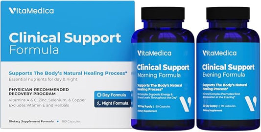 VitaMedica | Clinical Support Formula | Promotes Collagen & Wound Healing | Vitamin C, D, & A to Support Healthy Immune Function | Zinc + Selenium | Vitamin B | Multivitamin for Women & Men
