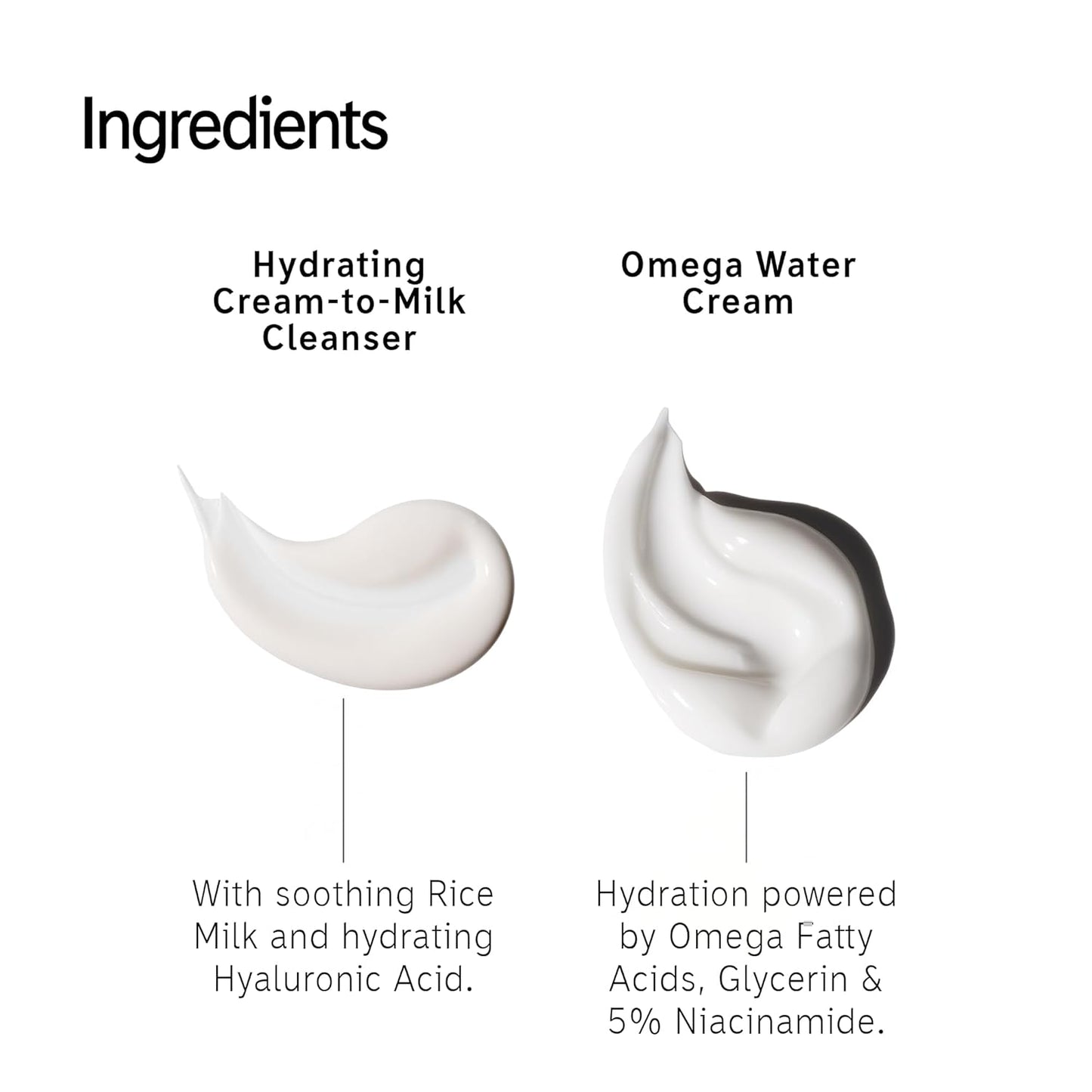 The INKEY List It’s Giving Hydration Gift Set, Hydrating Cream-to-Milk Cleanser + Omega Water Cream Moisturiser, Skincare Duo for Healthy, Glowing Skin, Gift Set for All Skin Types