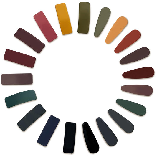Matte Snap Hair Clips for Girls and Women, 20 Pcs Cute Solid Candy Color Hair Barrettes, Lightweight and Durable Hair Accessories