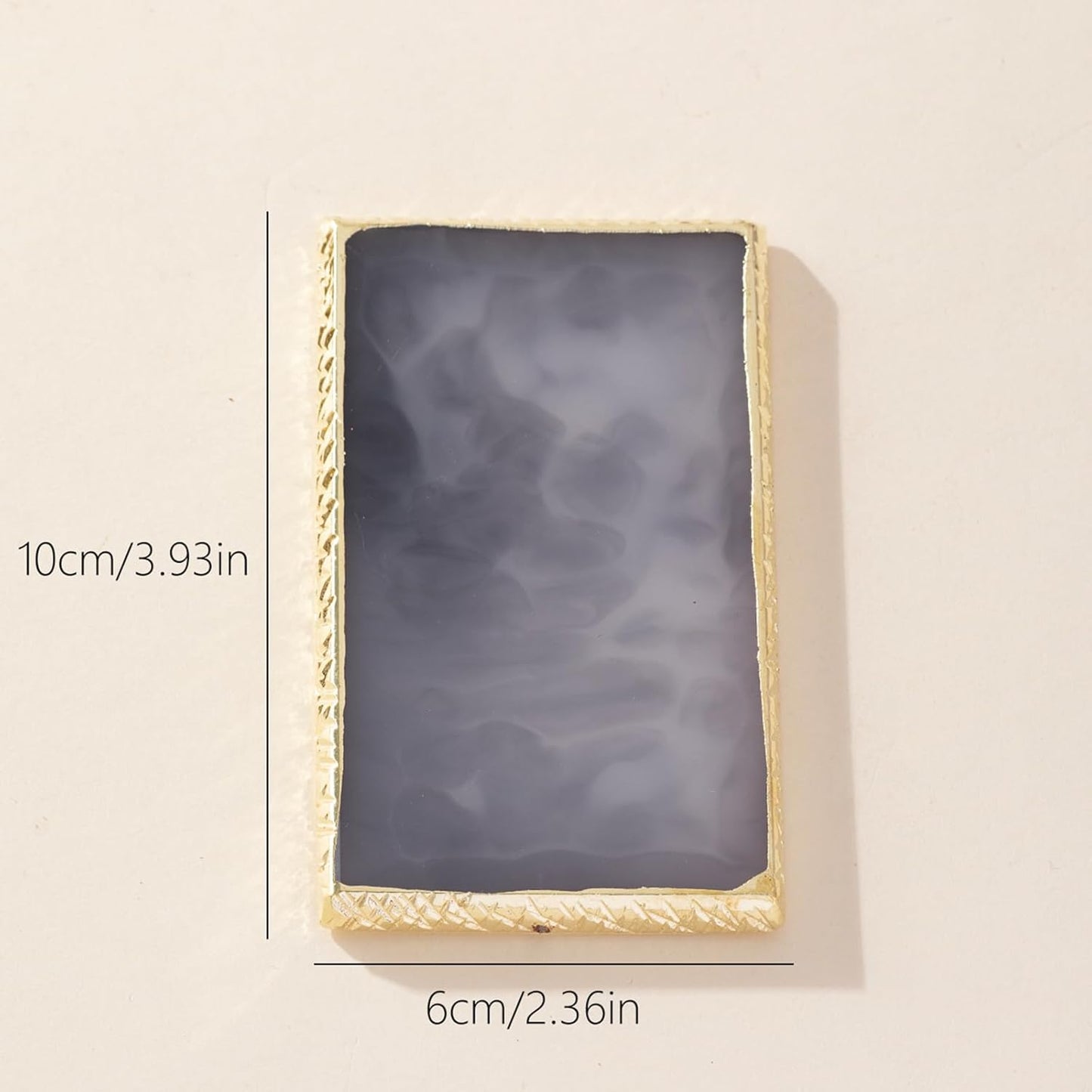 Resin Nail Art Palette Nail Polish Palette Nail Palette Nail Pallet for Nail Art (Gray)