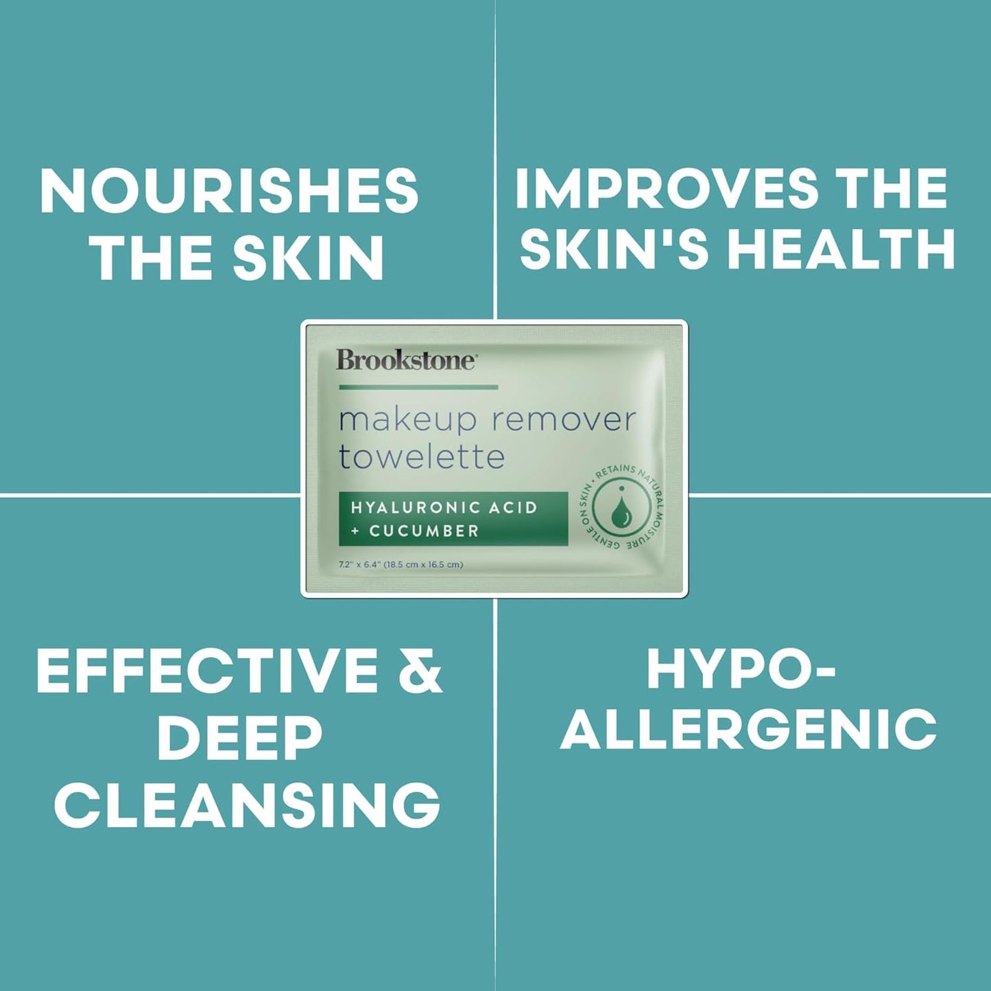 Brookstone Individual Makeup Remover Wipes - Ultra Soft, Makeup Remover Wipe Individually Wrapped, Gently Cleanse & Remove Makeup, 40 Count Makeup Wipes Individually Wrapped