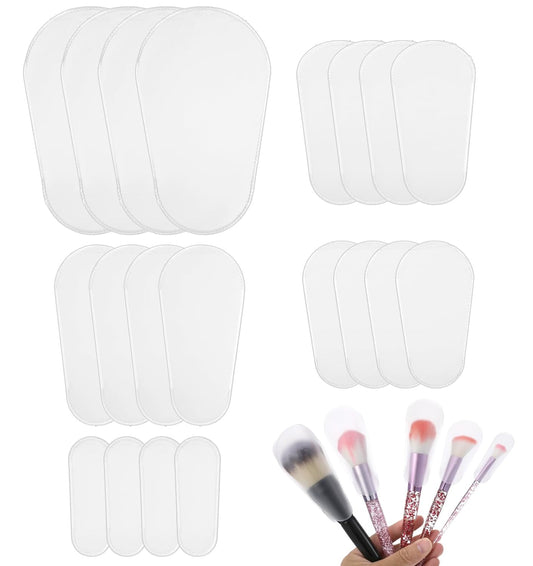 20pcs Make Up Brush Cover,Transparent Makeup Brush Protector, Durable and Lightweight, Dust-Proof Makeups Brushes Cover, Perfect for Travel and Storage, 5 Sizes