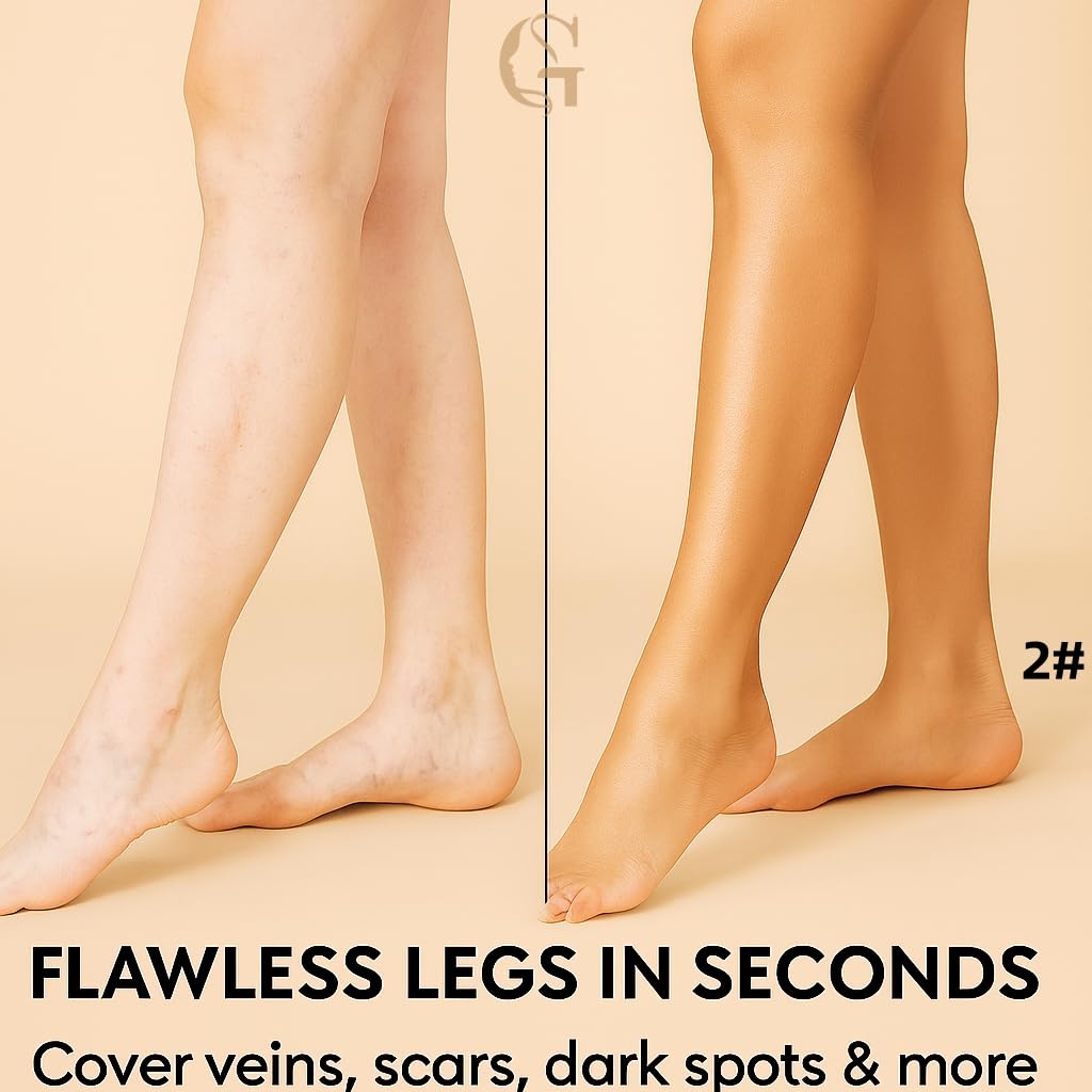 Leg Concealer Body Makeup Foundation – Full Coverage Cream for Veins, Scars, Blemishes – Smooths Skin Tone Waterproof & Long-Lasting Leg Makeup – 100ml (FAIREST)