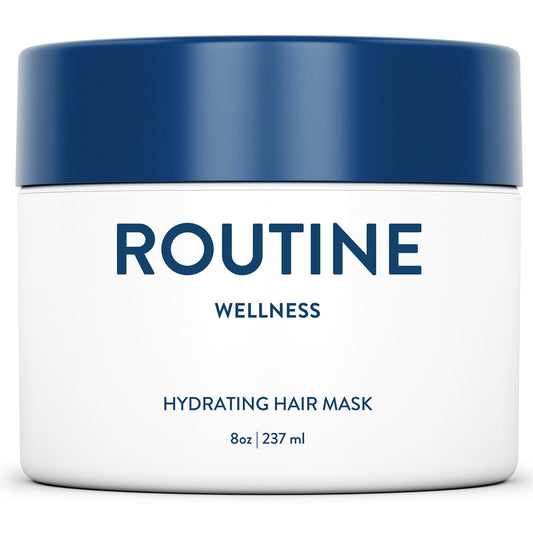 Routine Wellness Deep Conditioning Hair Mask - Bring Dry, Damaged Hair Back to Life – Hydrating Repair Treatment that Moisturizes, Strengthens & Adds Volume - Unscented 8oz