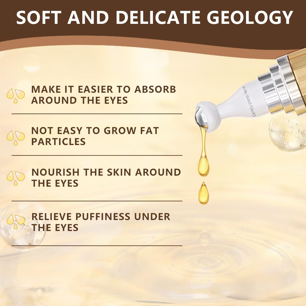 Soulight 5% Caffeine Eye Serum for Dark Circles, Eye Cream Anti Aging Puffiness & Wrinkles - Brightening Under Eyes Treatment with Hyaluronic Acid & Niacinamide - Hydrating & Firming