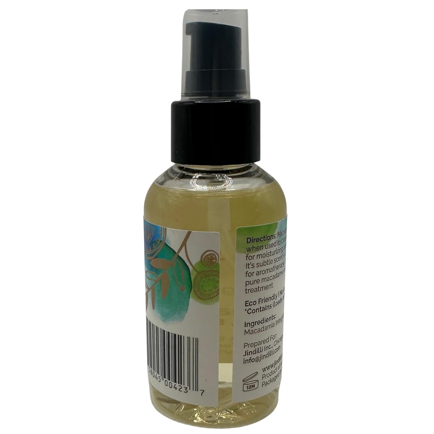 Pure Macadamia Oil-Australian Cold-Pressed Refined, Filtered, All-Natural, Cruelty-Free-Travel Moisturizer for Hair, Skin, Nails, Massag-Sensitive Skin, Eczema, Rosacea and Psoriasis-3.4 oz