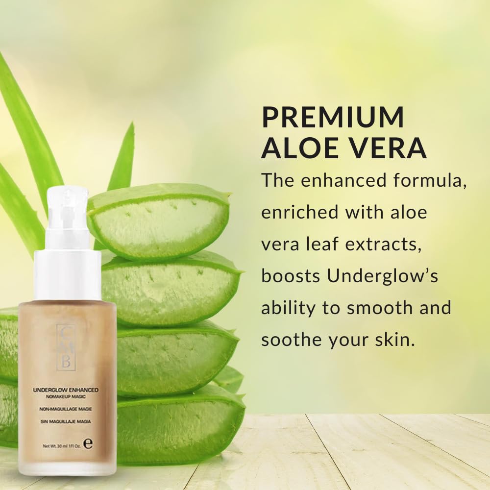 Underglow by Color Me Beautiful, Gel-Based Face Primer for Dewy, Glowing Skin, Hydrating, Smoothing and Plumping, Fills In Fine Lines