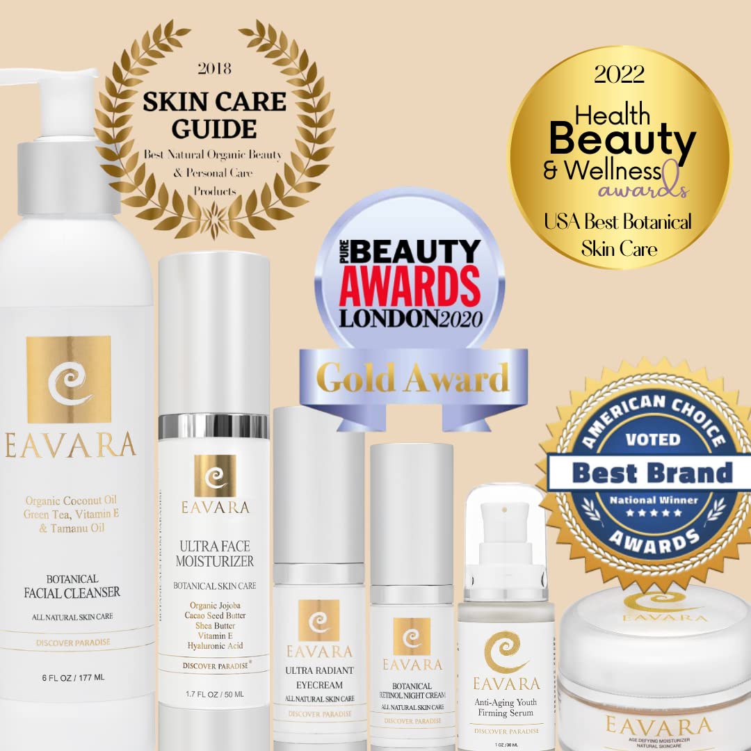 Organic Anti Aging Anti Wrinkle Serum | Award Winning Face Serum to Reduce Wrinkles and Fine Lines | Firming, Tightening, Lifting, & Rejuvenating | Hydrating Natural Organic Skin Care