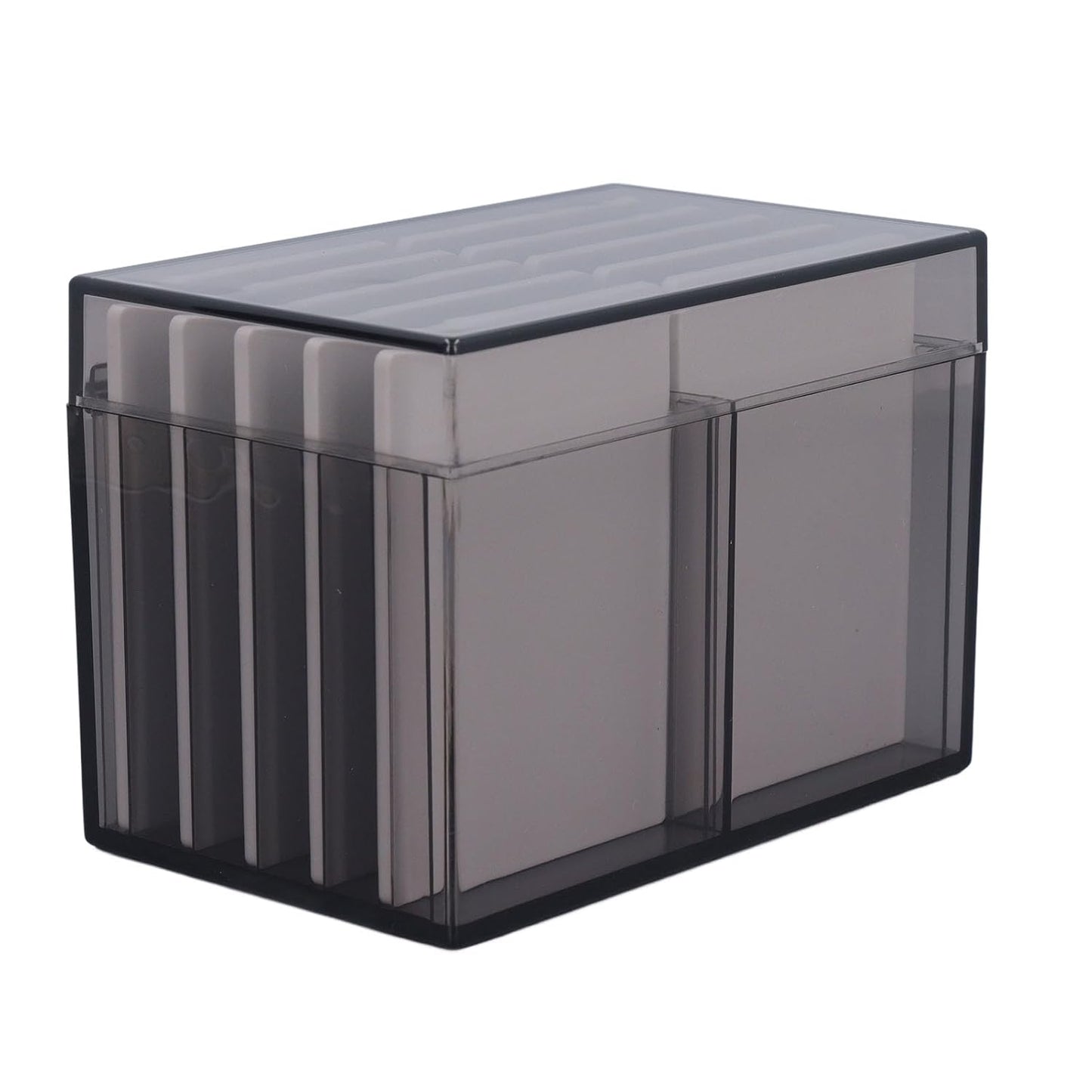 10 Layers Acrylic Eyelash Storage Box with Magnetic Bottom Extension Grafting Tool False Eyelashes Glue Pallet Holder (Tea Transparent)