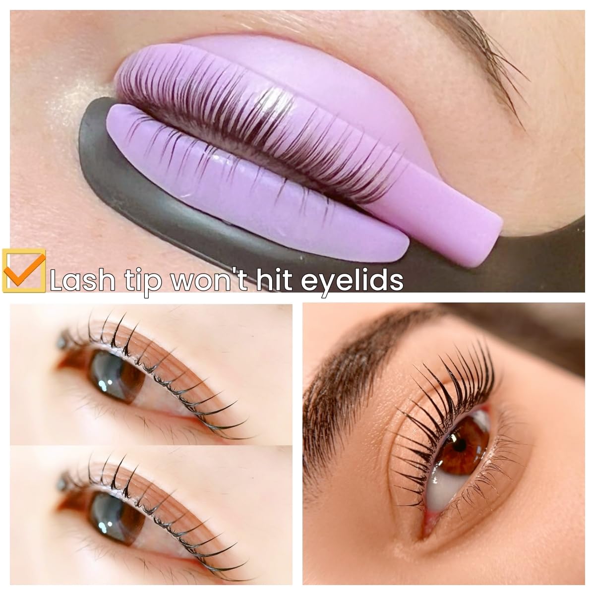 Lash Lift Pad Shield Katya Vinog DIY Eyelash Perming Pads Mega L Curl Perm Rod Roller No Glue Needed On Eyelid Silicone Guard Lifting Eyelashes Up, Lami Lamination Roller Perm Rods Ultra Soft & Light