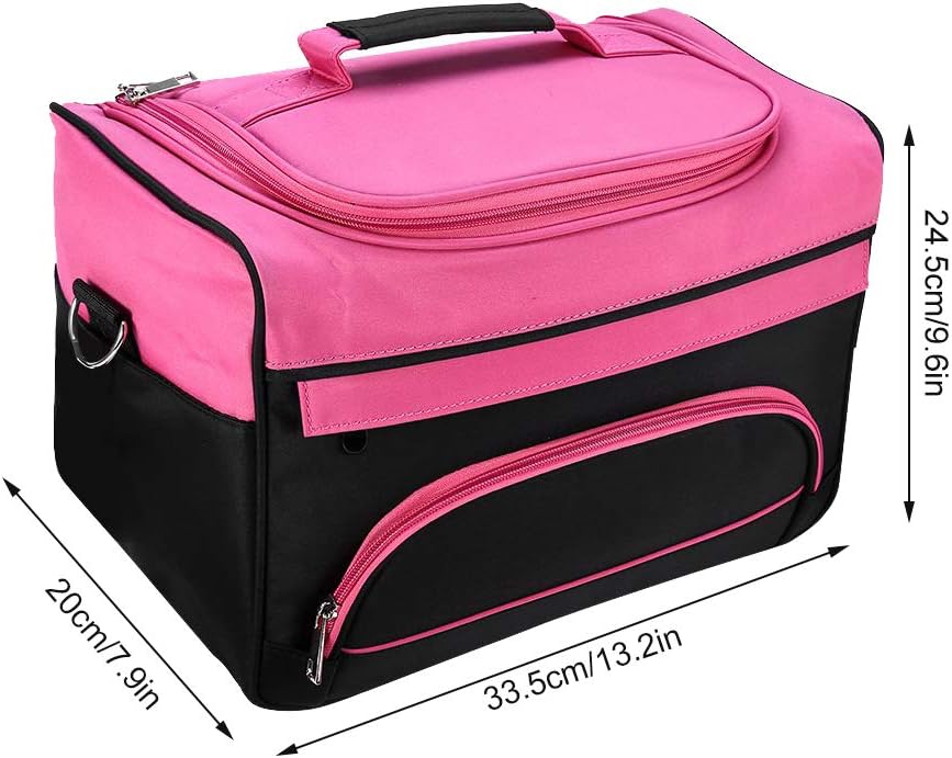 ZJchao Hairdresser Tool Storage Bag, Hair Salon Kit, Professional Beauty Tool Travel Case, Large Capacity Portable Hair Stylist Bag, Hairdressing Bag, Mobile Beauty Salon Kit Holder