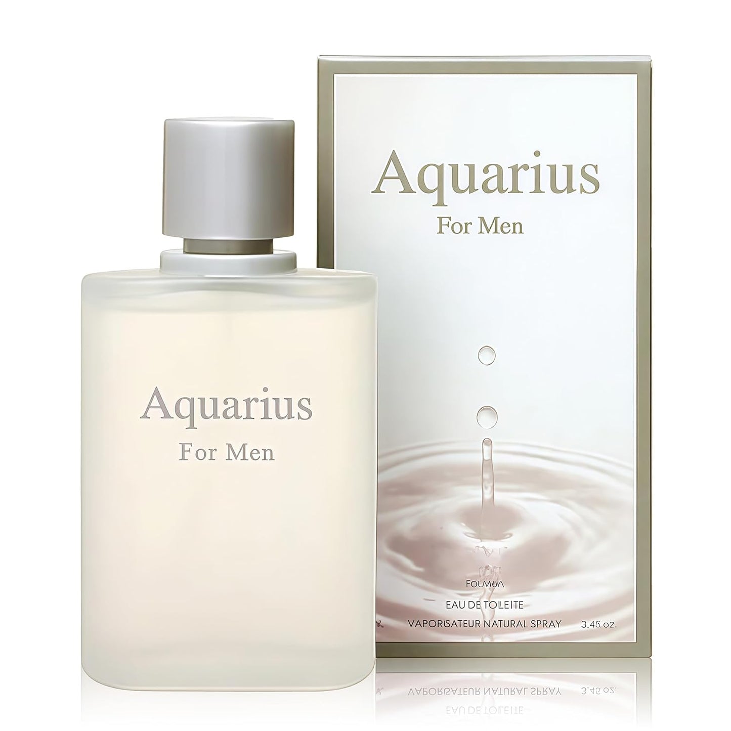 Cologne for Men Eau de Toilette Natural 3.4 Fl Oz with Jasmine, White Musks, Patchouli & Cedarwood Notes Fragrance Alcohol-Free Luxury Men's Perfume for Daily Use