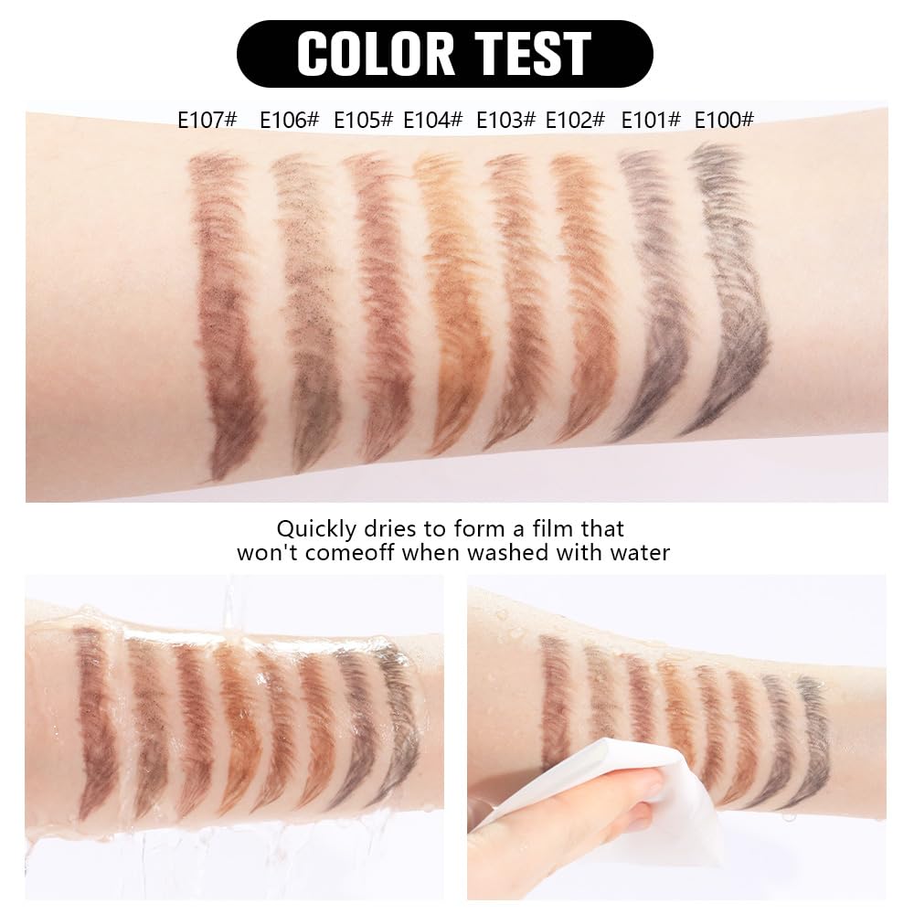 6Pcs Brown Eyebrow Pencils for Women,Wooden Hard-Core Eyebrow Eyeliner Pencil,Sharpener Included,Long Lasting Waterproof Sweat-proof Create a Natural Eye Brow Makeup,Beginner Brow Pencil,Cruelty-Free