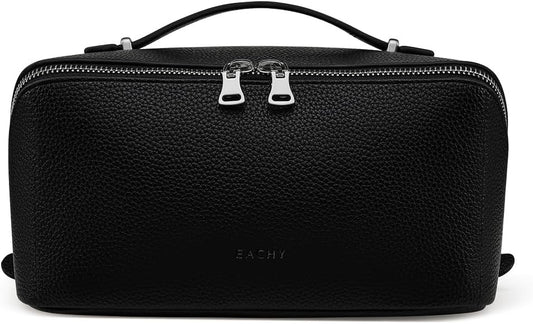 EACHY Travel Makeup Bag,Large Capacity Cosmetic Bags for Women,Waterproof Portable Pouch Open Flat Toiletry Bag Pattern Makeup Bag