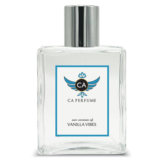 CA Perfume Impression of Vanilla Vibes for Women and Men Eau De Parfum Amber Scent Long Lasting Unisex Fragrance Signature Scent for Day and Night Wear 3.4 Fl Oz 100ml