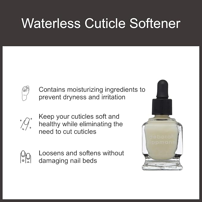 Deborah Lippmann Cuticle Remover Cuticle Softener for Nail Care No Soaking, No Peeling, No Nipping 0.5 Fl Oz