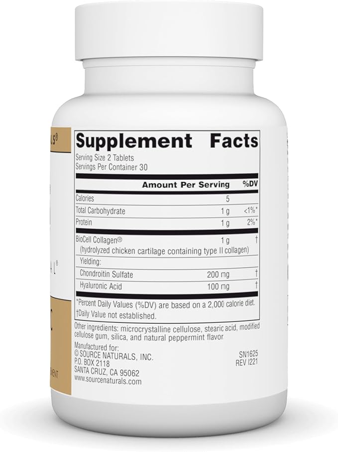 Source Naturals Skin Eternal Hyaluronic Acid, 50mg - 60 Tablets