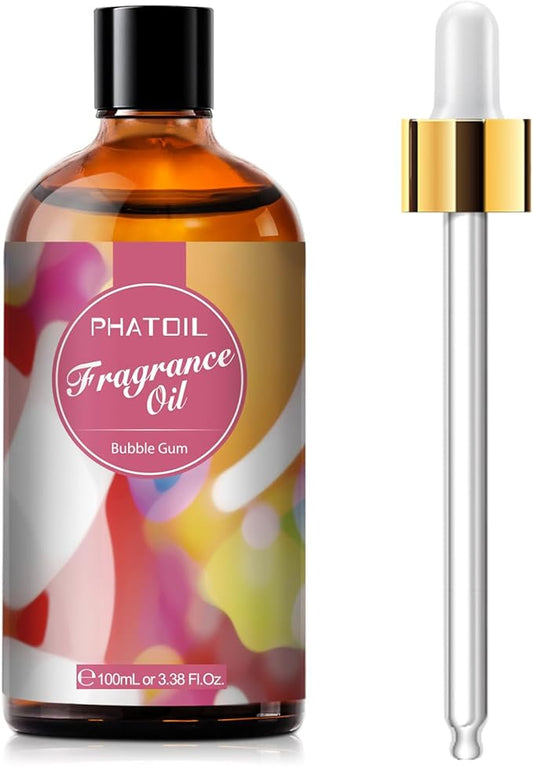 3.38FL.OZ Bubble Gum Fragrance Oils for Aromatherapy, Essential Oils for Diffusers for Home, Perfect for Diffuser, DIY Candle and Soap Making, DIY Scented Products - 100ml