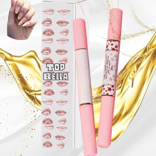 Vegan Natural Instant Growth Fast Growing Cuticle Oil Pen Nail Grower Nail Treatment for Dry, Damaged Cuticles Nail Grower Nail Strengther for Damaged Nails Refillable with Vitamin E, Jojoba Oil