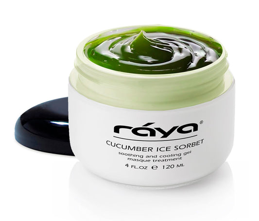 Raya Cucumber Ice Sorbet Masque (608) | Cooling Facial Gel Mask & Soothing Cucumber Extract, for Hydrating, Calming, Revitalizing & Refreshing All Skin Types, Great for Post-Sun Treatment - 120 ml