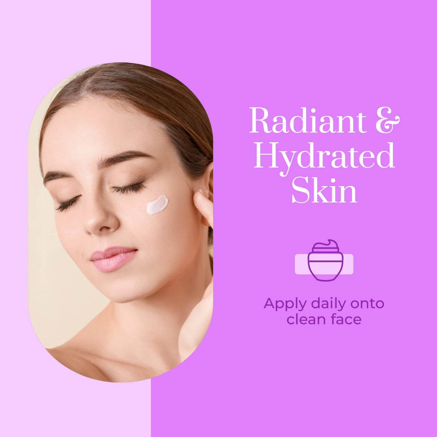 Clear Beauty Collagen Day/Night Moisturizer Set - Dermatologist Tested, Reduces Blemishes, Wrinkles & Fine Lines, Hydrating, Anti-Aging, Cruelty-Free Korean Skin Care, All Skin Types