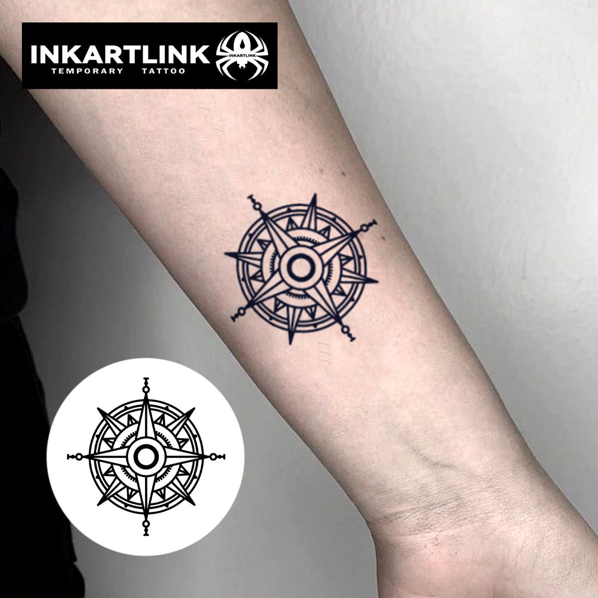 INKARTLINK Semi Permanent Tattoo, Temporary Tattoo, Star Arrow, Waterproof, Kid